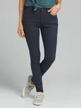 Prana 5 Pocket Black Organic Cotton Skinny Jeans
